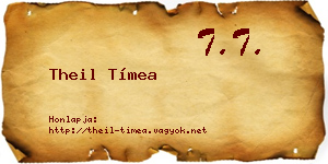 Theil Tímea névjegykártya